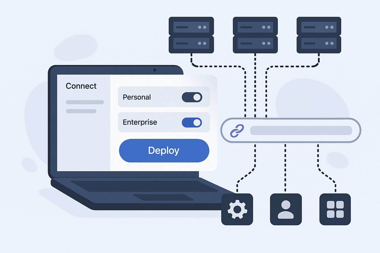 Integrate your own apps using our dedicated Enterprise Setup